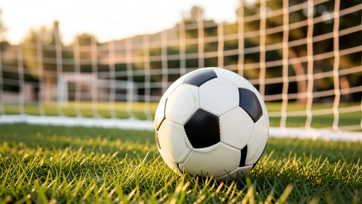 Generic image of a football field with a ball.
