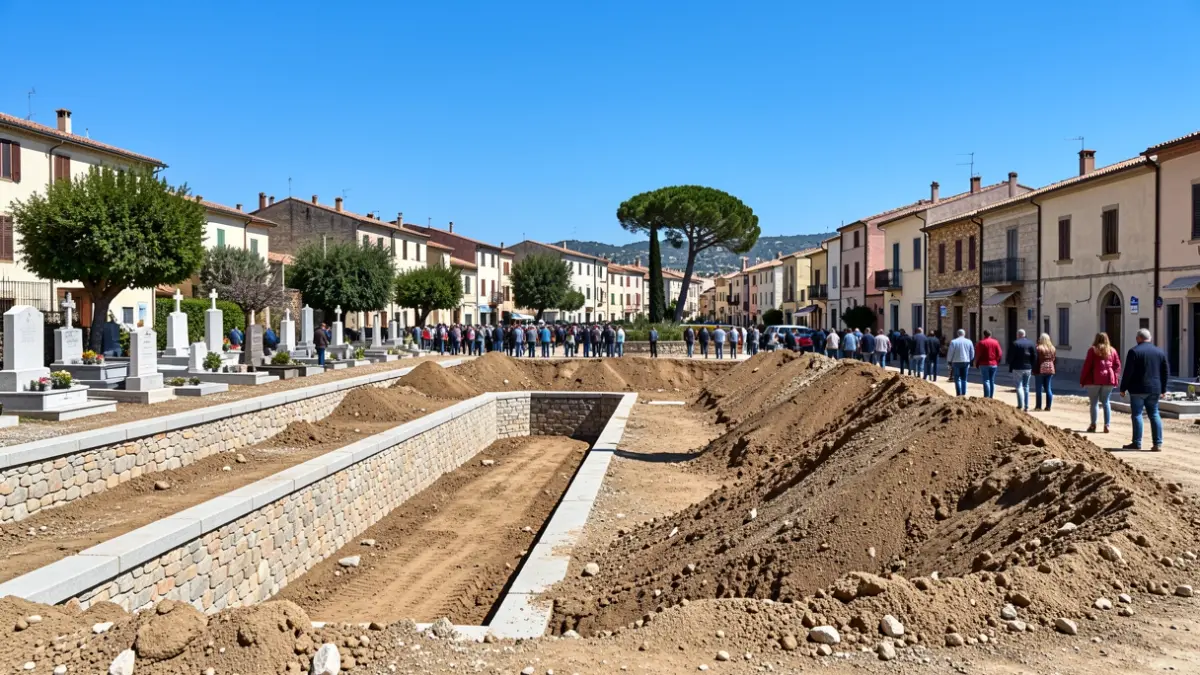 Expansion works at the municipal cemetery of Tavernes de la Valldigna.