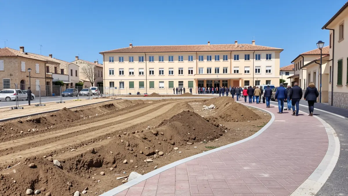 Urbanization works to improve access to the new CEIP El Gabato in Almoradí.