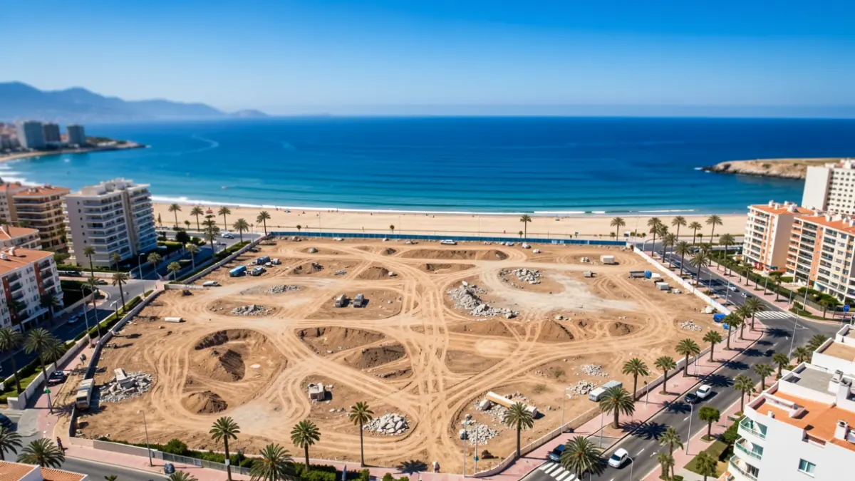 Imagen genérica de un solar virgen en primera línea de playa en Benidorm.