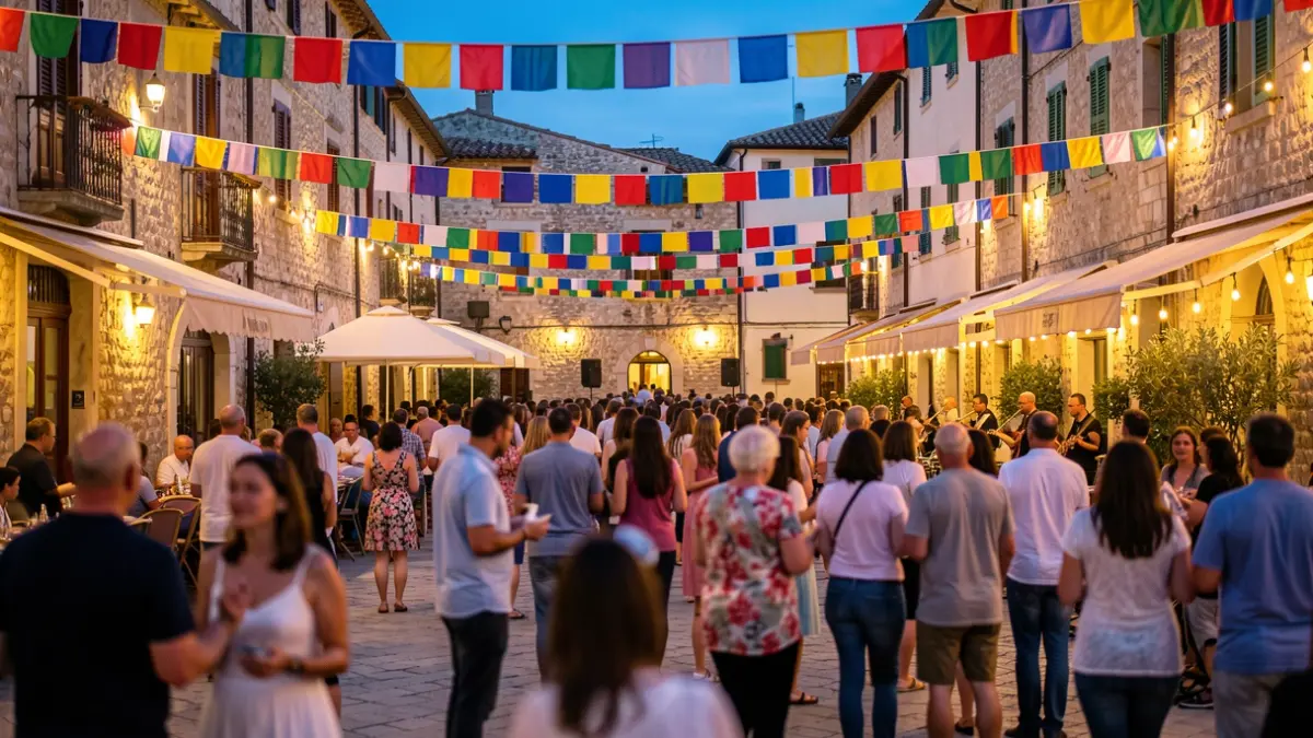 Imatge genèrica d'una festa popular amb música i gent.