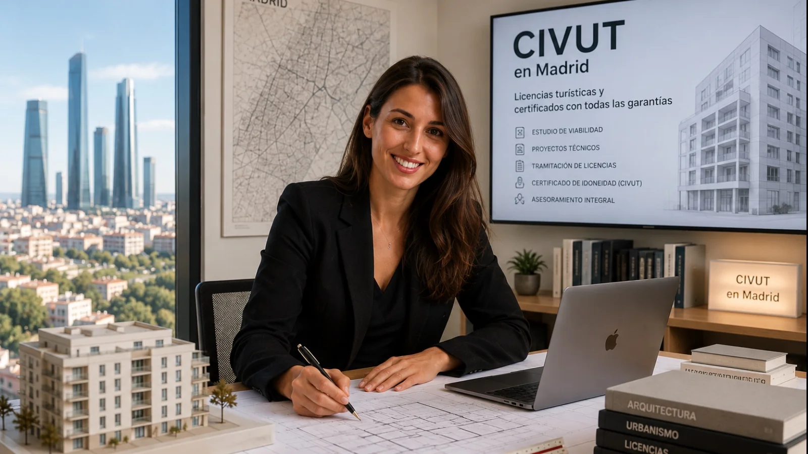 Cristina Beltrán leads CIVUT in Madrid, a company specializing in tourist licenses