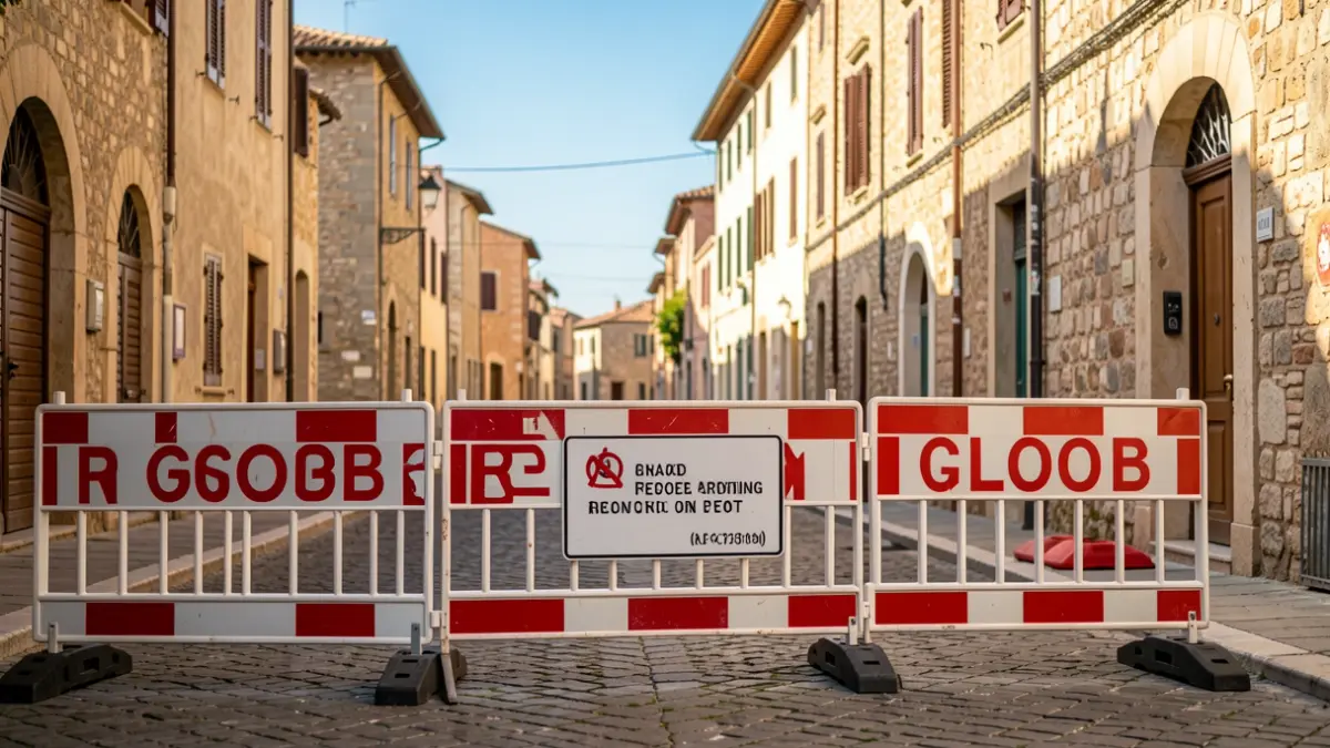 Imatge genèrica de senyalització de talls de carrer i limitacions d'estacionament per esdeveniments.