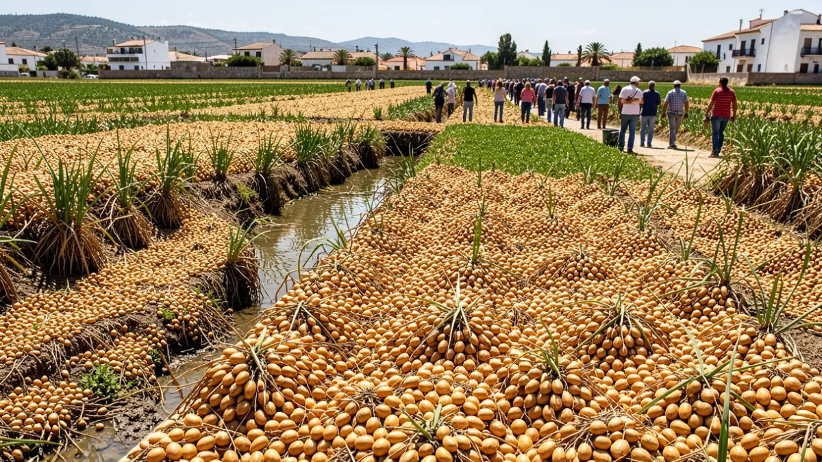 Generic image of tiger nut fields in the Valencia huerta.