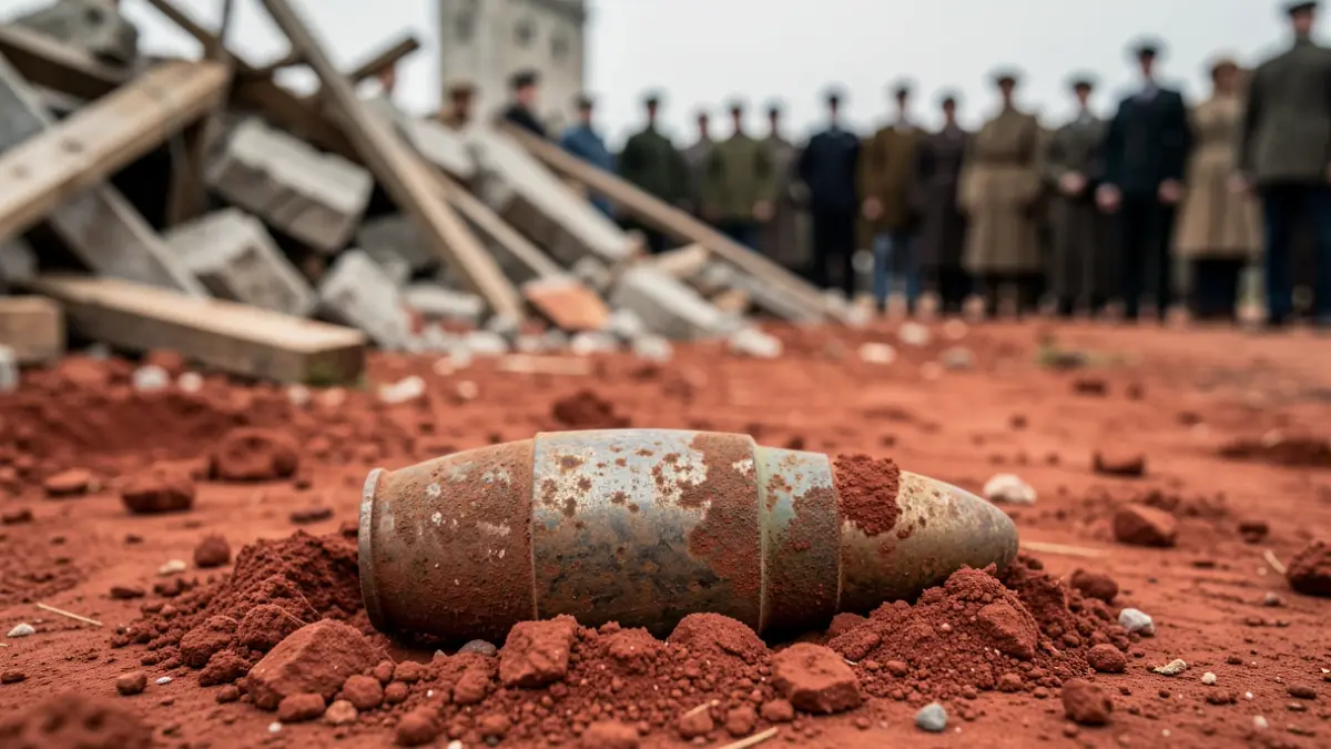 Civil War artillery shell found during construction work in Villores.