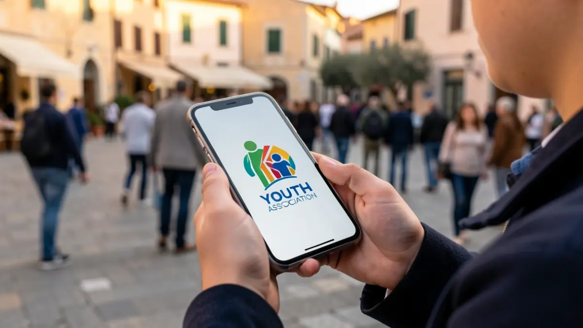 Imagen genérica de jóvenes utilizando tecnología en un entorno urbano.