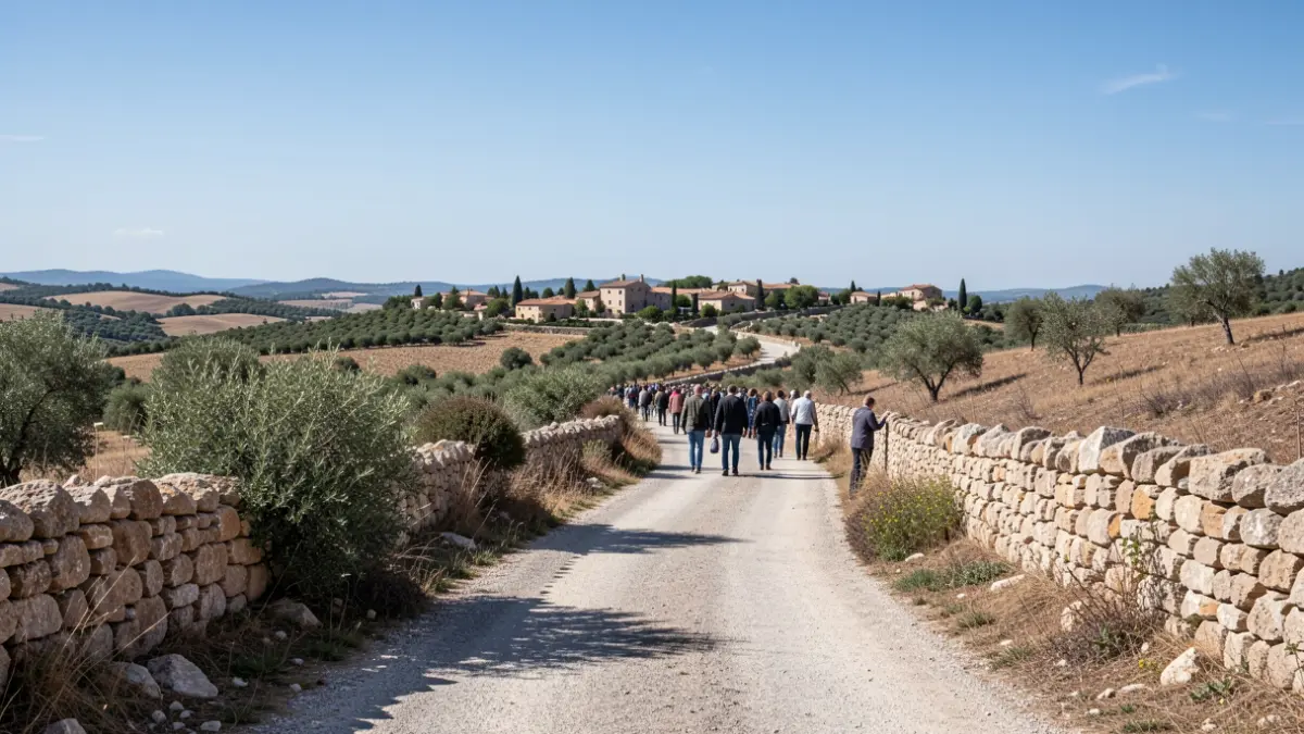 Imatge genèrica d'un camí rural en un paisatge mediterrani.