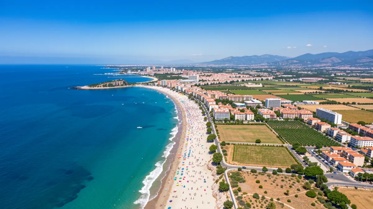 Vista aérea genérica de la costa de la provincia de Castellón.
