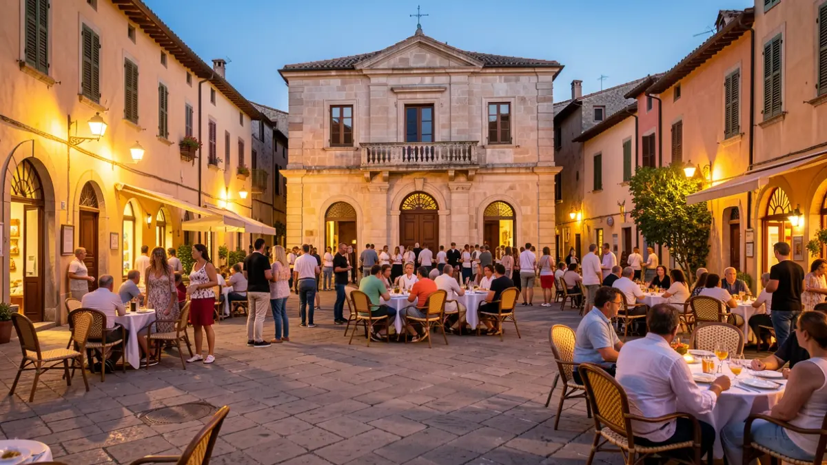 Imatge genèrica d'una plaça de poble valencià amb l'ajuntament al capvespre.