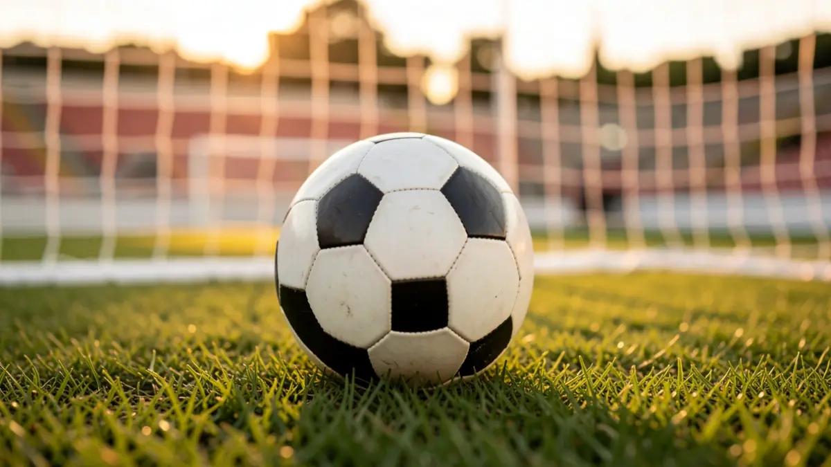 Imatge genèrica d'una pilota de futbol en un camp.