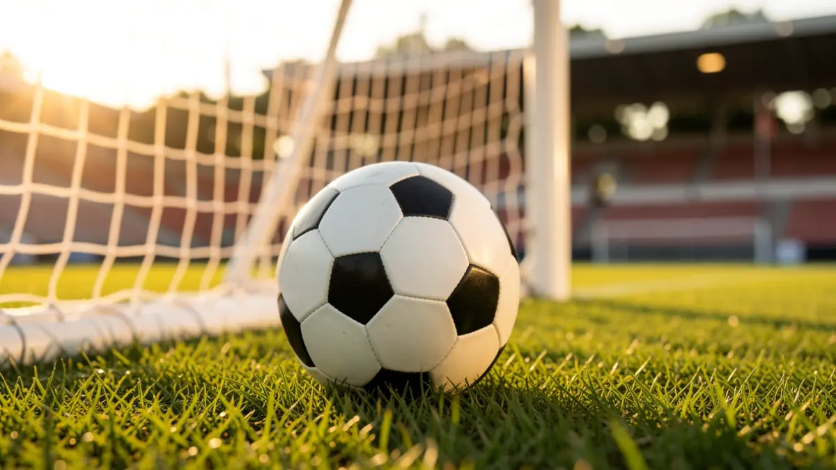 Imagen genérica de un balón de fútbol en un campo.
