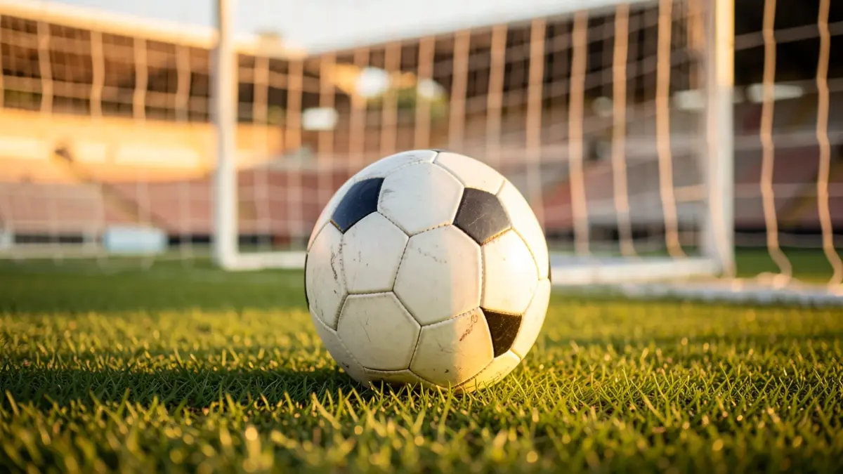Imagen genérica de un balón de fútbol en un campo.