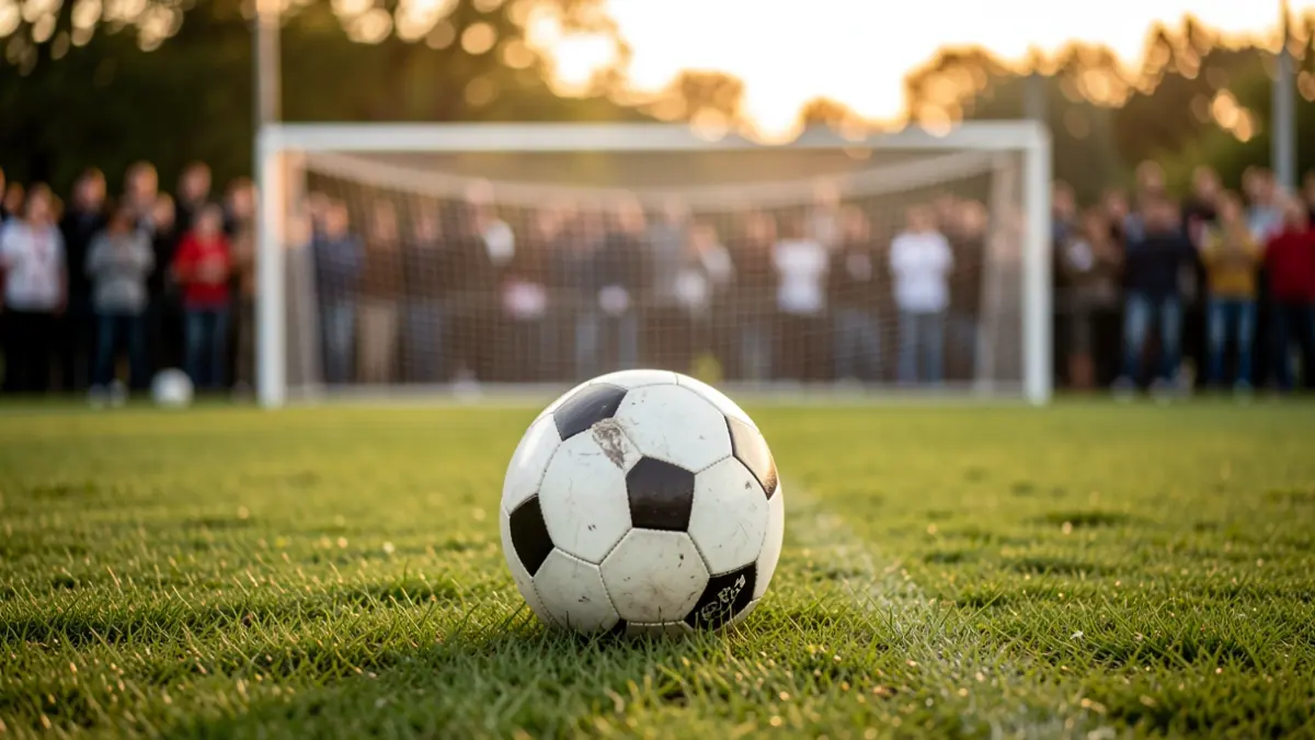 Imatge genèrica d'una pilota de futbol en un camp.