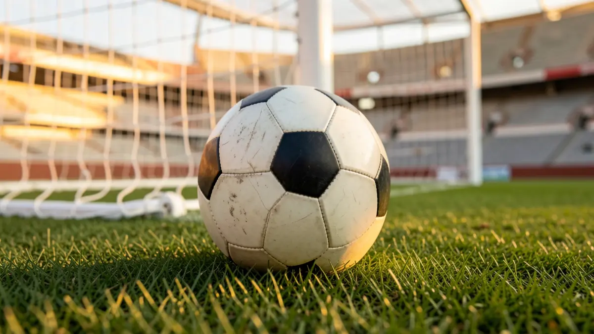Imatge genèrica d'una pilota de futbol en un camp.