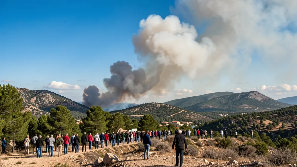 Imagen genérica de un incendio forestal en la Serra Calderona.