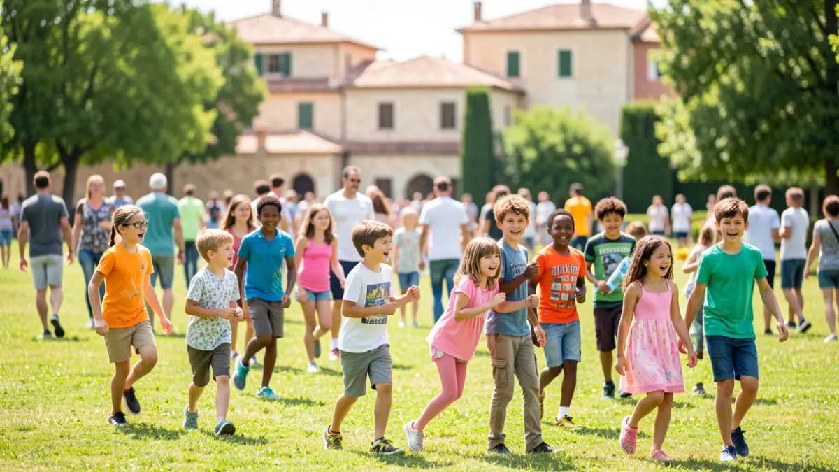 Imatge genèrica d'un grup de joves participant en activitats d'estiu a l'aire lliure.