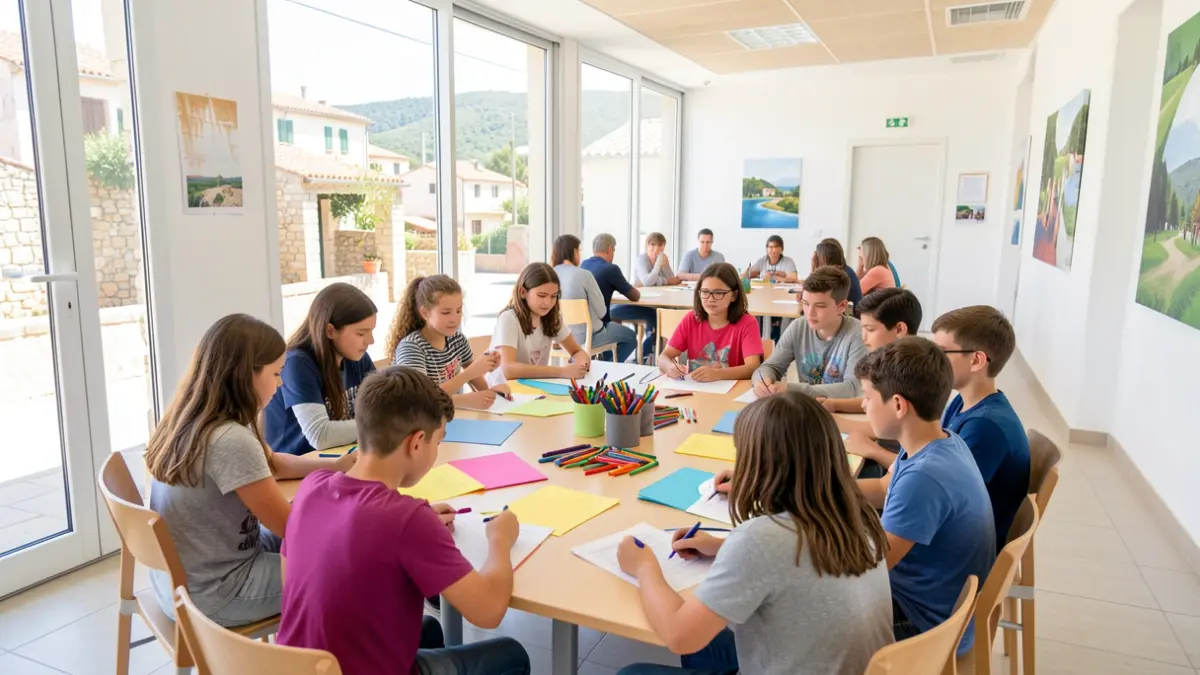 Imagen genérica de jóvenes participando en un consejo local.