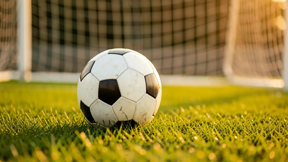 Imatge genèrica d'una pilota de futbol sobre gespa.