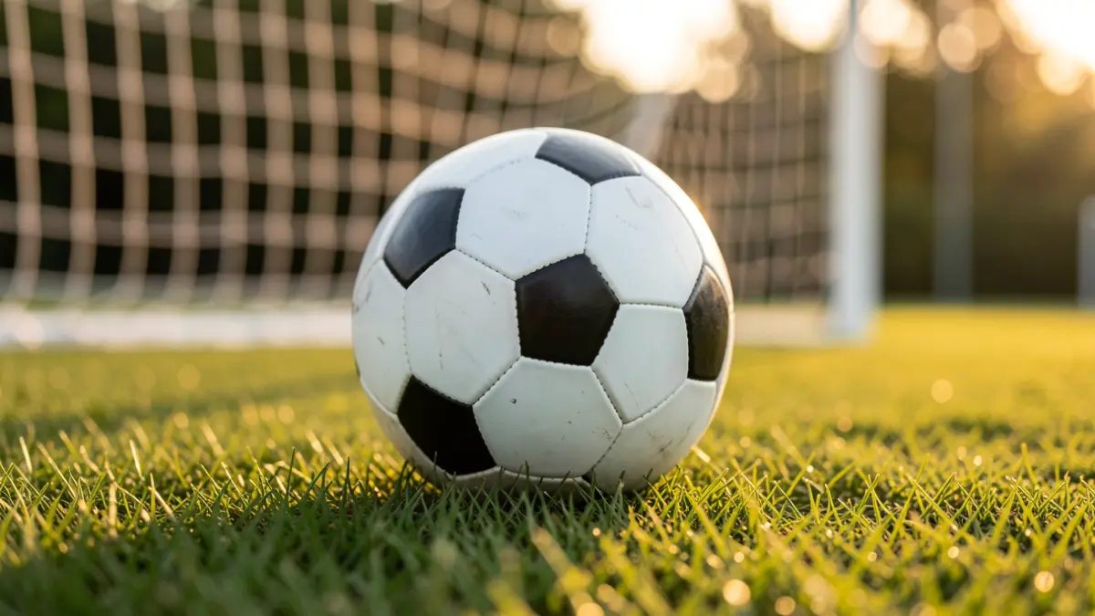 Imagen genérica de un balón de fútbol sobre césped.
