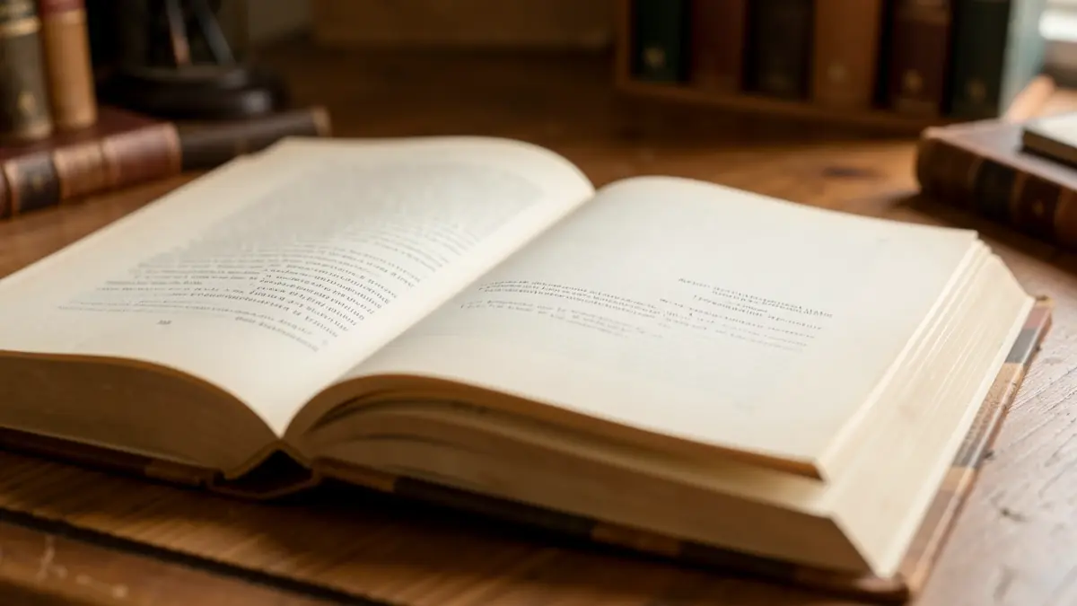 Generic image of an open book on a table.