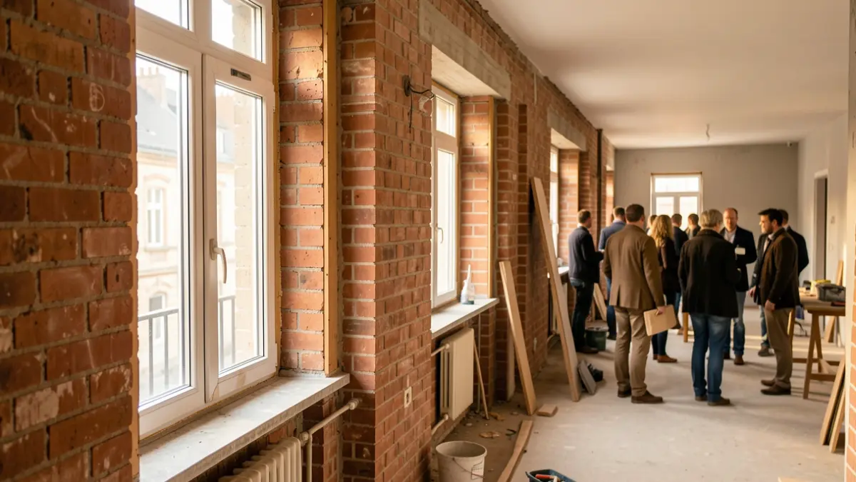 Imagen genérica de un interior de vivienda en rehabilitación.
