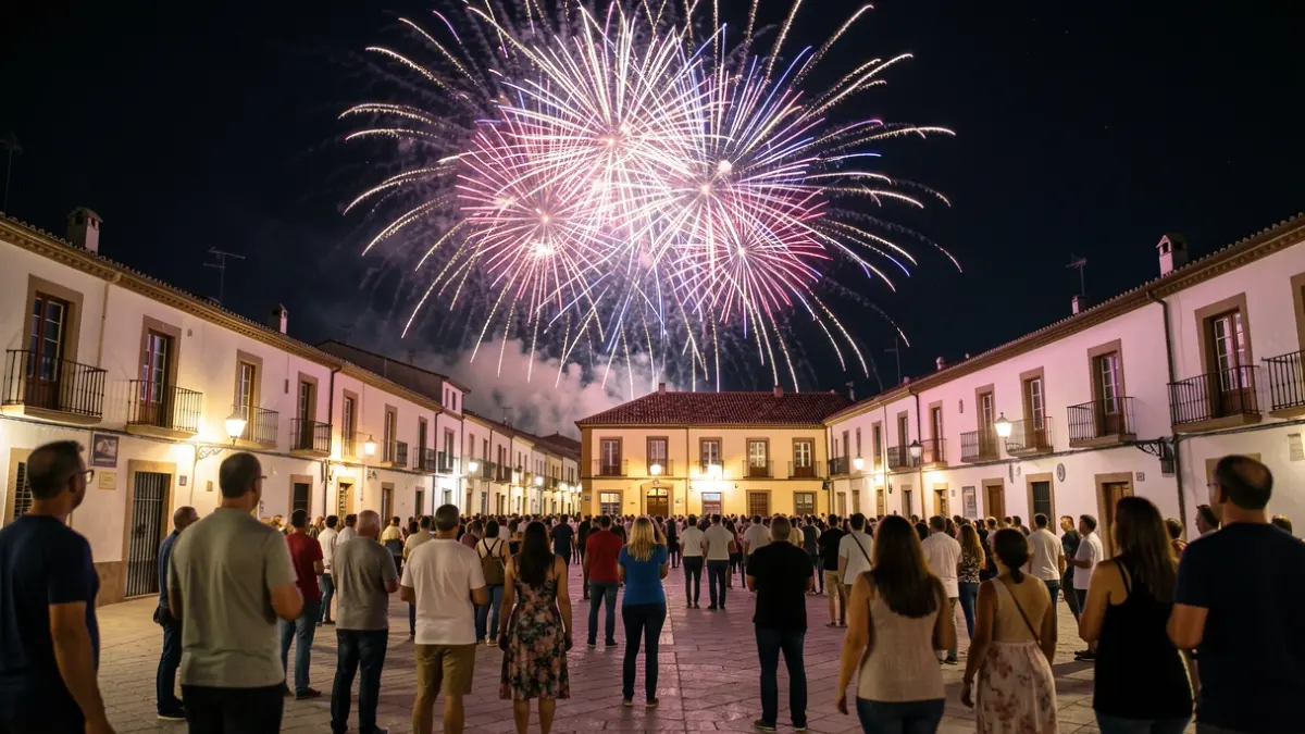 Imagen genérica de un espectáculo pirotécnico nocturno en la Comunidad Valenciana.