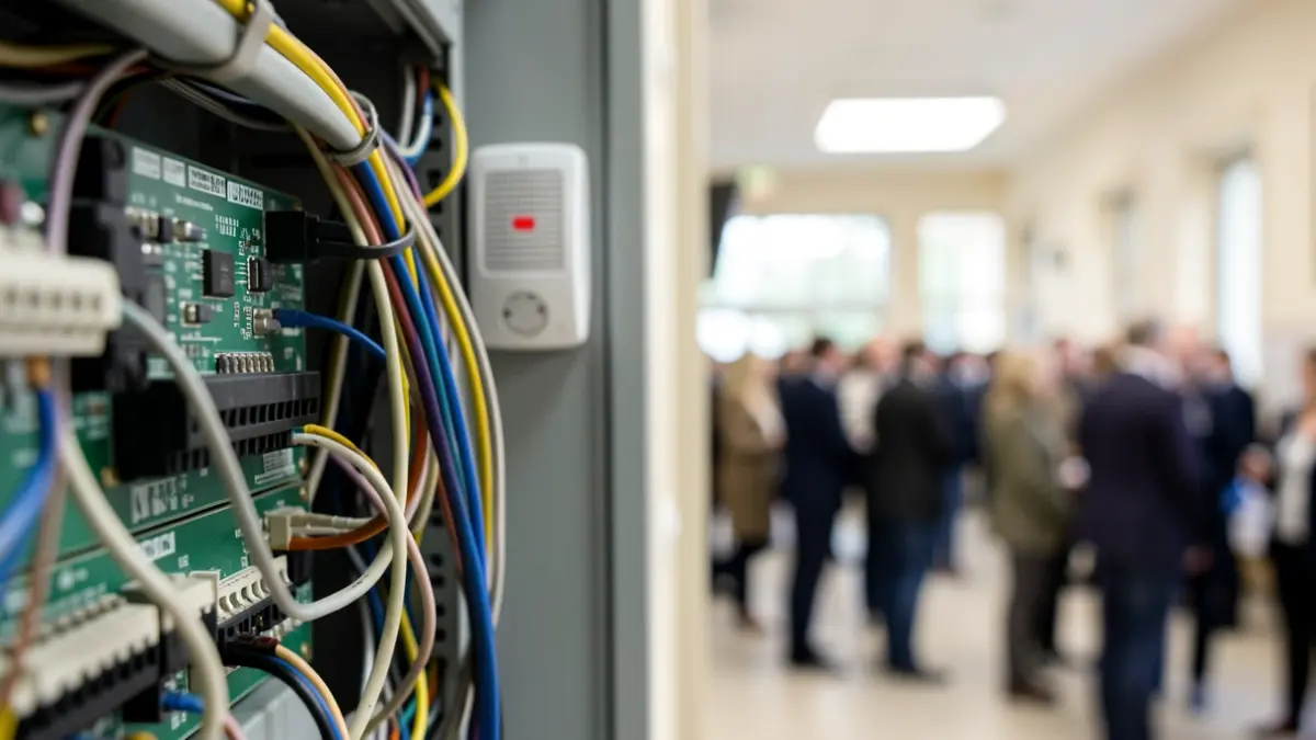 Generic image of electrical and fire detection installations.