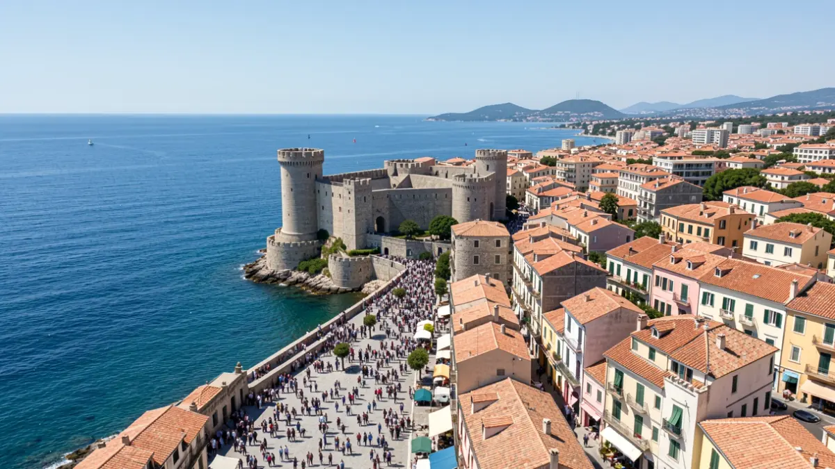 Generic image of the city of Peñíscola with its castle and the sea.