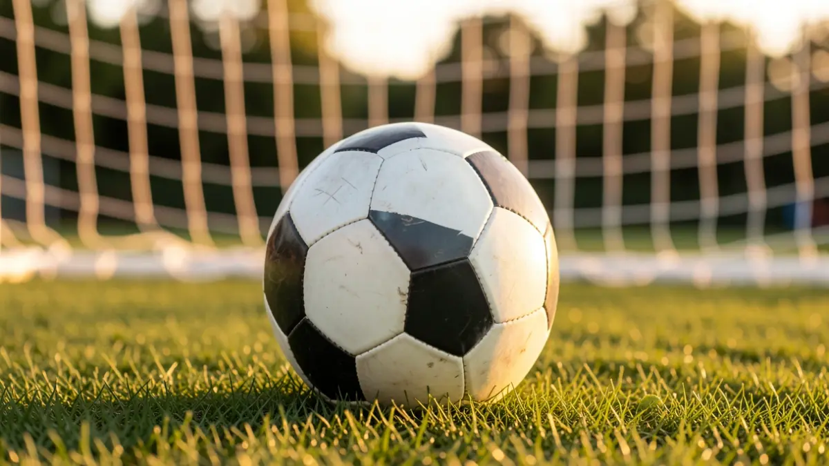 Imatge genèrica d'una pilota de futbol sobre la gespa d'un estadi.