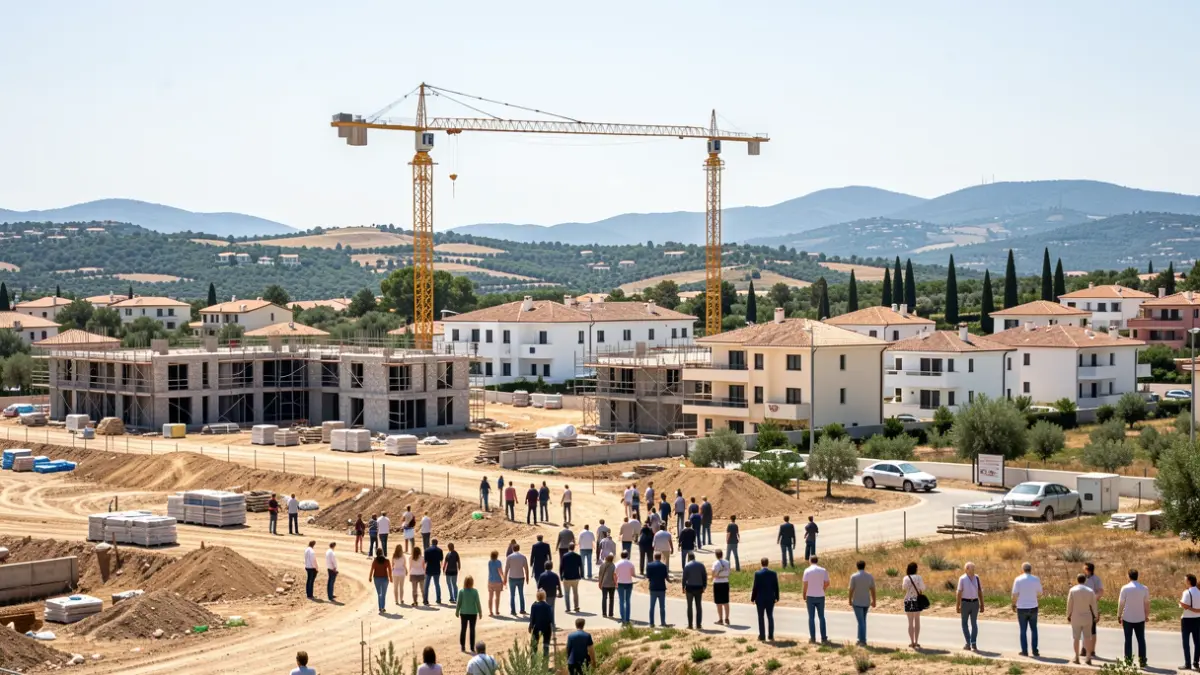 Generic image of construction for a new residential area.