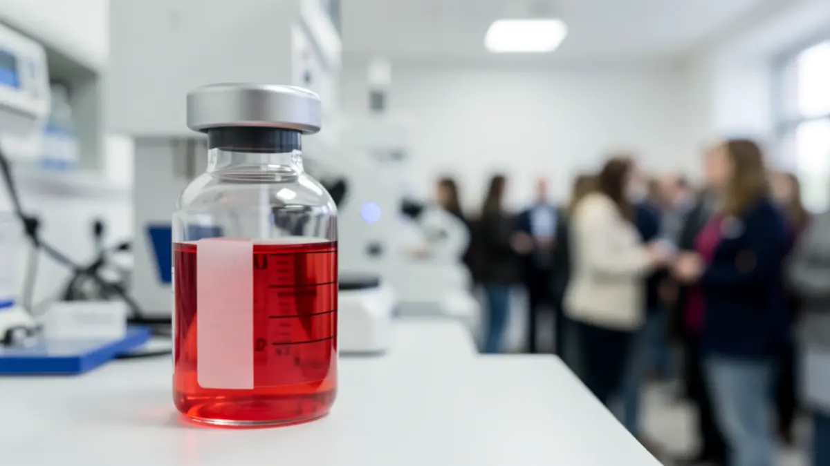Generic image of an experimental vaccine.