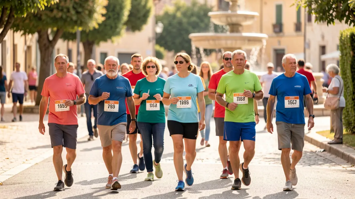 Generic image of people participating in a solidarity march in the Valencian Community.