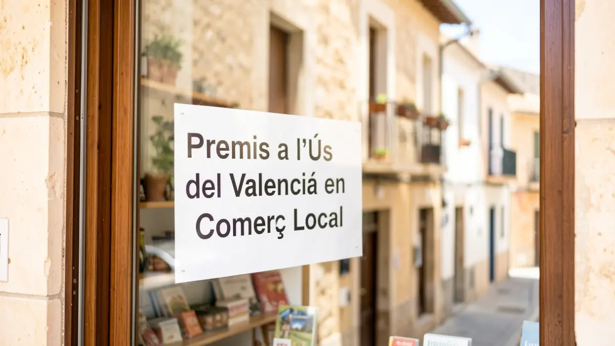 Generic image of a shop with a sign in Valencian in Massamagrell.