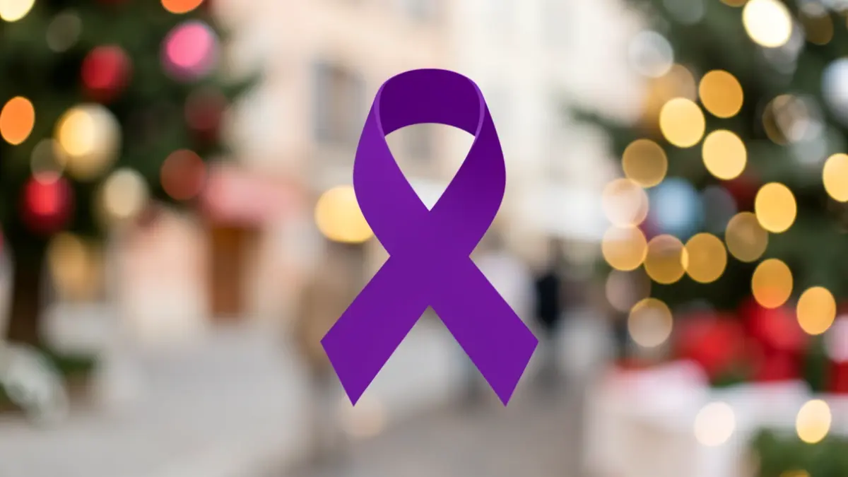 Imatge genèrica d'un punt violeta, símbol de prevenció contra l'assetjament i la violència.