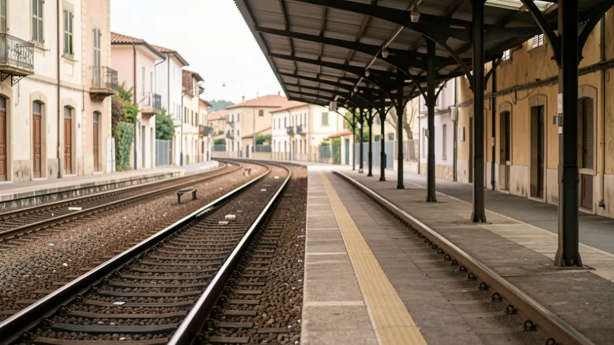 Generic image of an empty train platform with tracks.