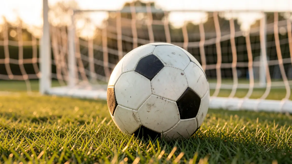 Imatge genèrica d'una pilota de futbol en un camp.