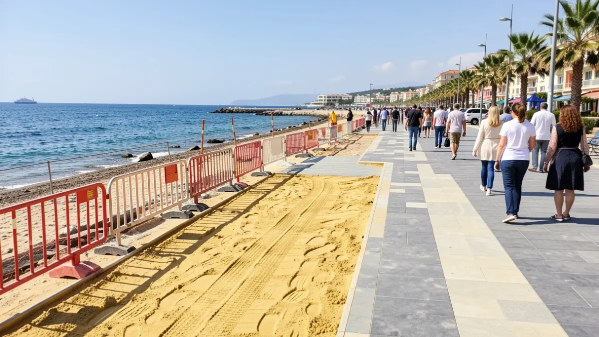 Generic image of promenade renovation works.