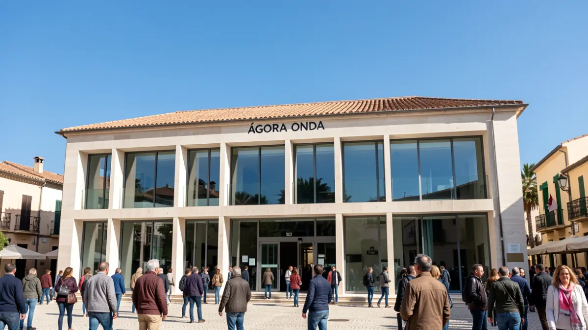 Imagen del edificio Ágora Onda, sede de la nueva universidad.