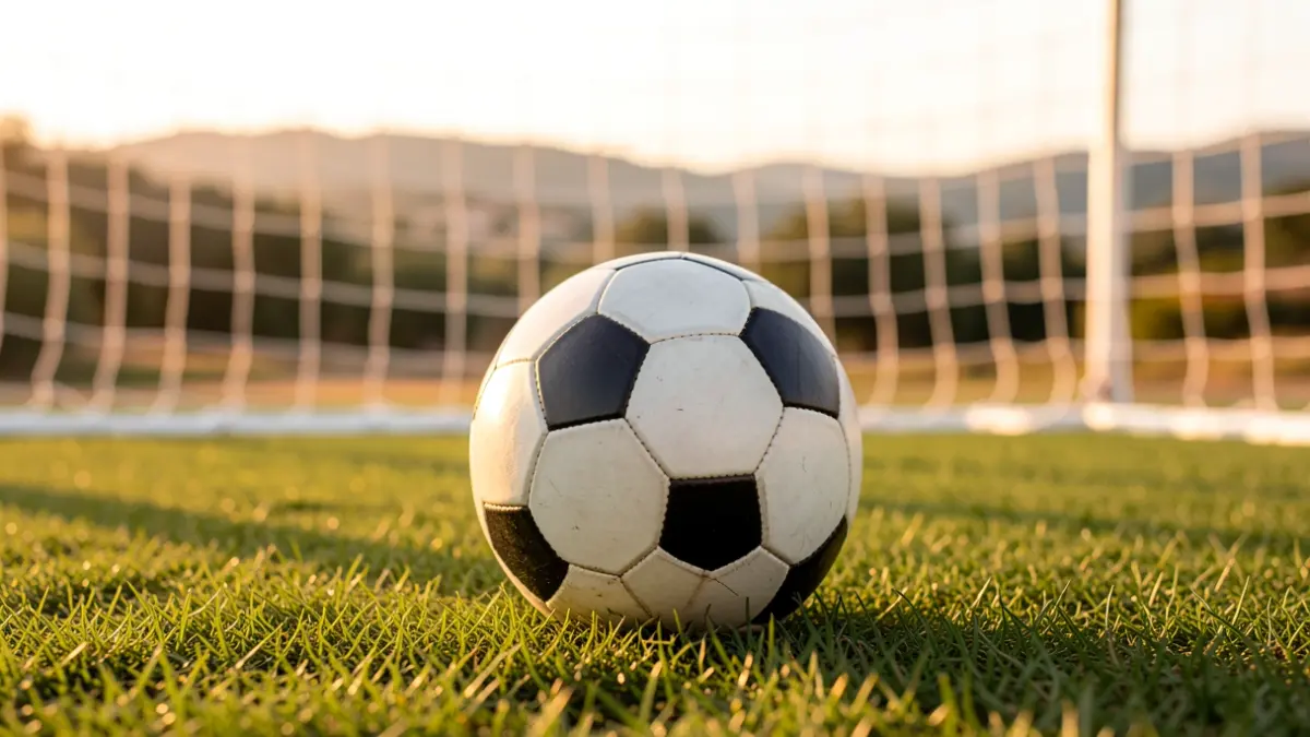 Imatge genèrica de gespa d'un camp de futbol amb una pilota.
