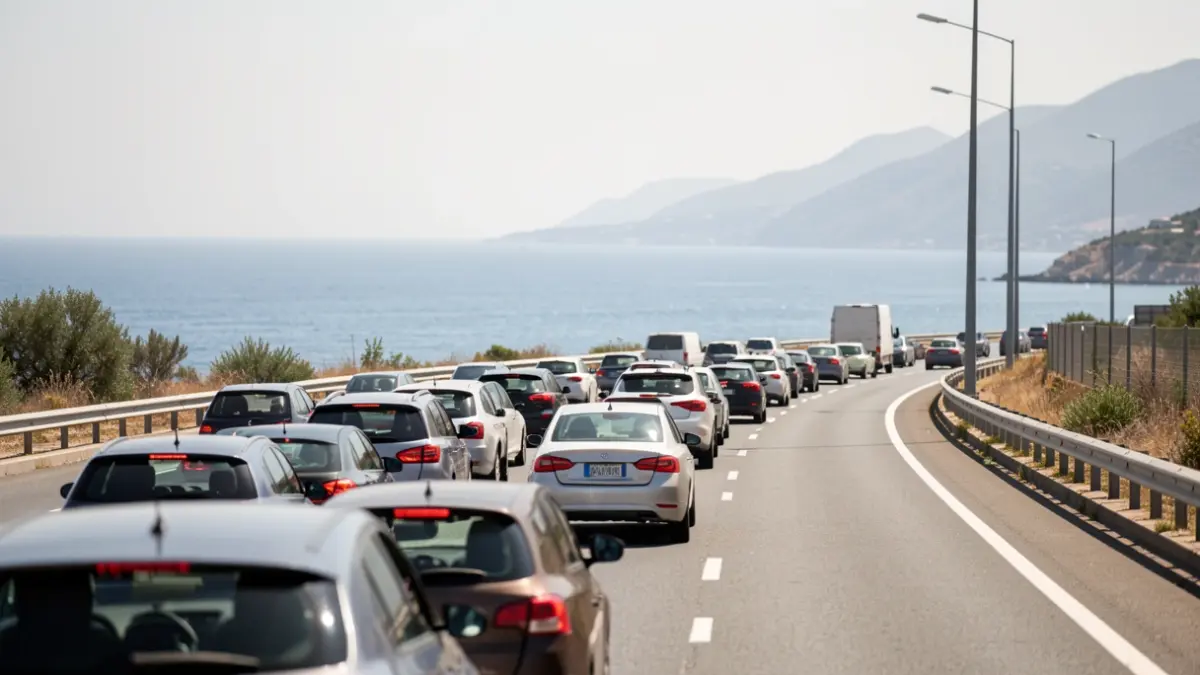 Generic image of traffic in Marina Alta.