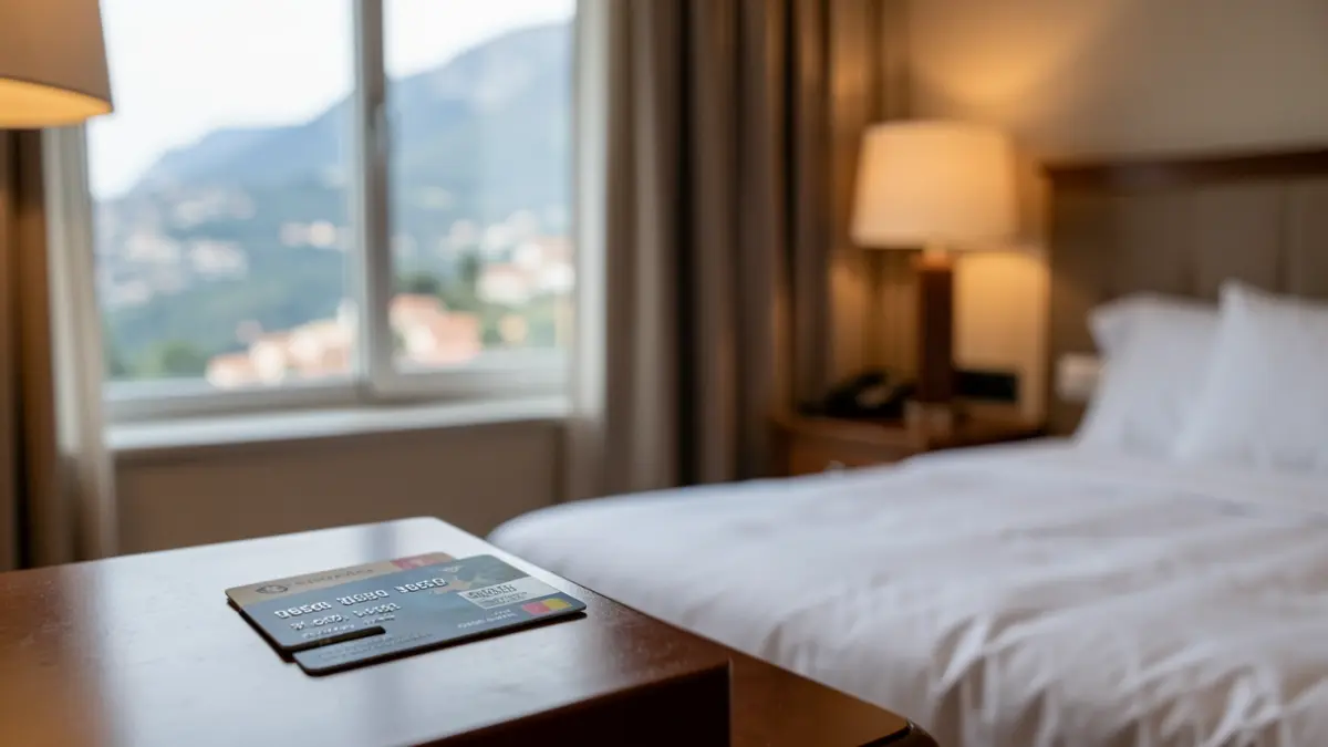 Imatge genèrica d'una habitació d'hotel amb vista al mar.