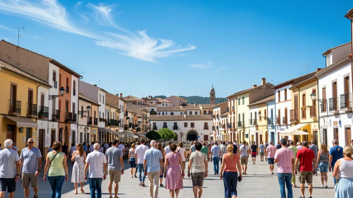 Cel clar i sol intens sobre Torrent, indicant un dia calorós d'estiu.