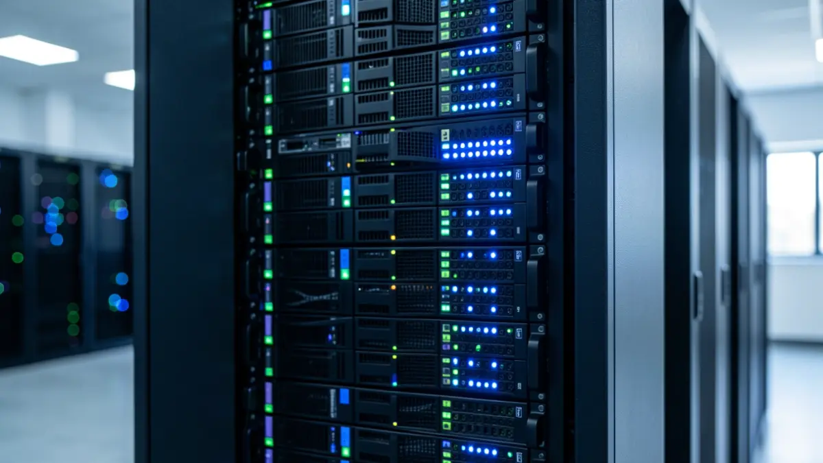 Imatge genèrica de servidors informàtics en un centre de dades.