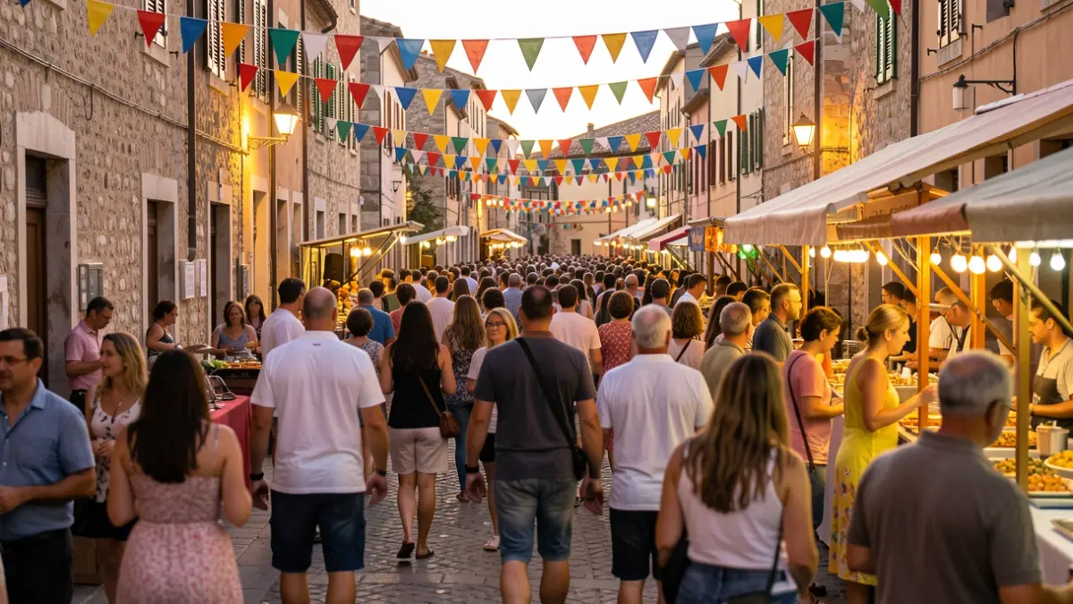 Imagen genérica de una fiesta popular de verano con ambiente festivo.