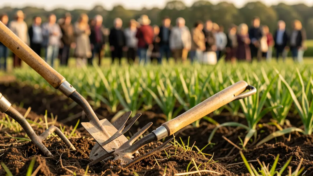 Imatge genèrica de formació en agricultura ecològica.