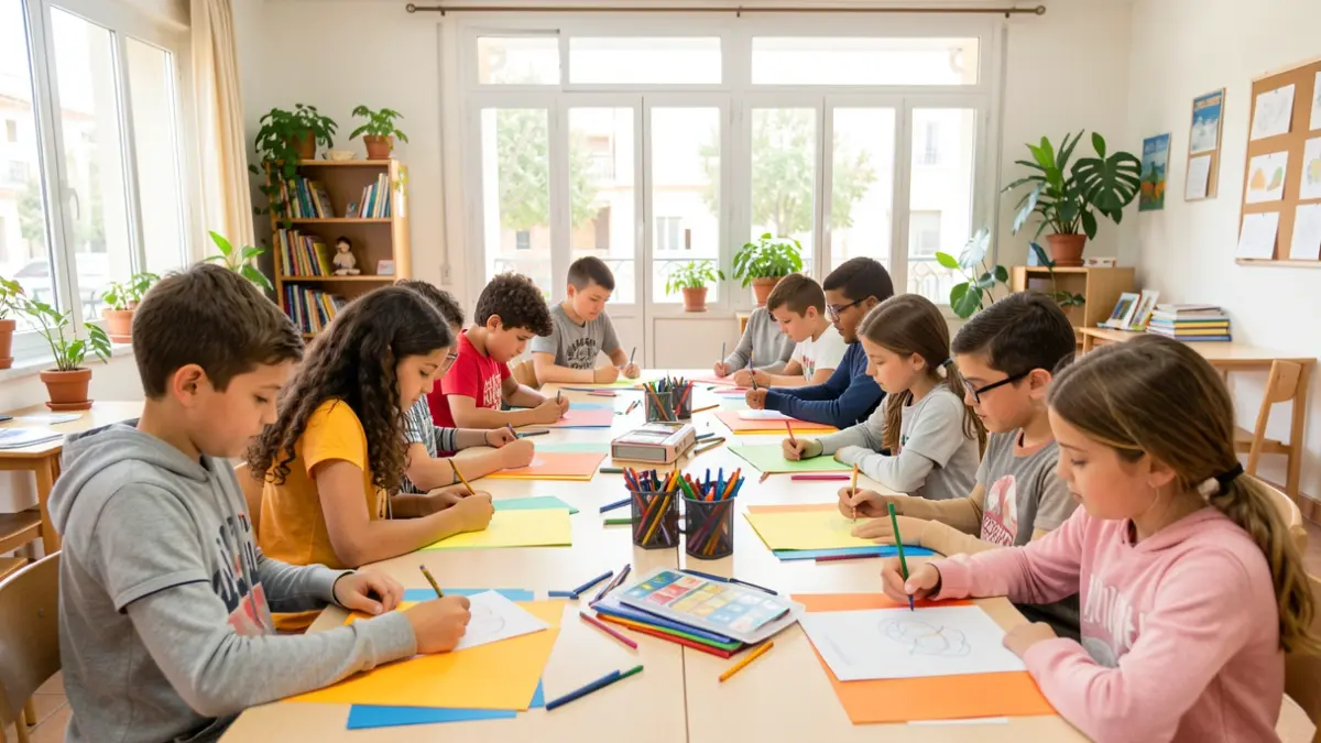 Imagen genérica de un taller participativo con niños y adolescentes.