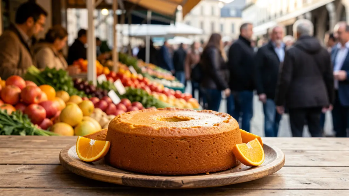 Image of a traditional pumpkin cake, being prepared for a gastronomic contest.