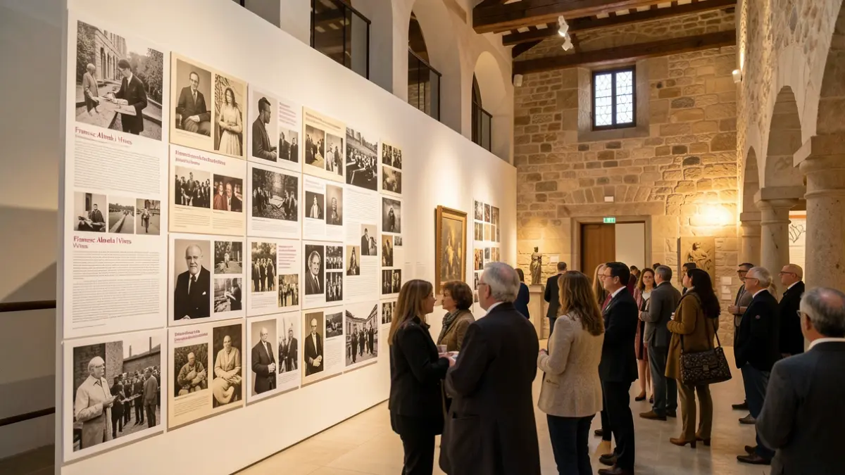 Traveling exhibition about Francesc Almela i Vives in Alcoy.