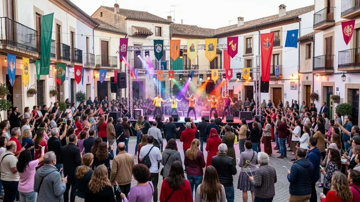 Imagen genérica de un festival de magia en Alcoy con público y espectáculos.