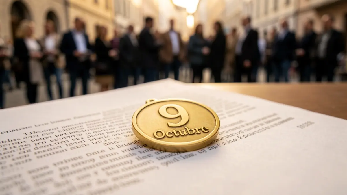 9th of October Award from Alcoy with medal and document.